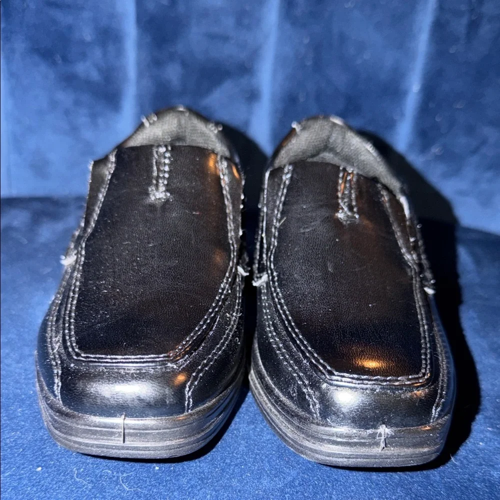 Boys Deer Stags Wise Classic Black Loafers Size 7TM